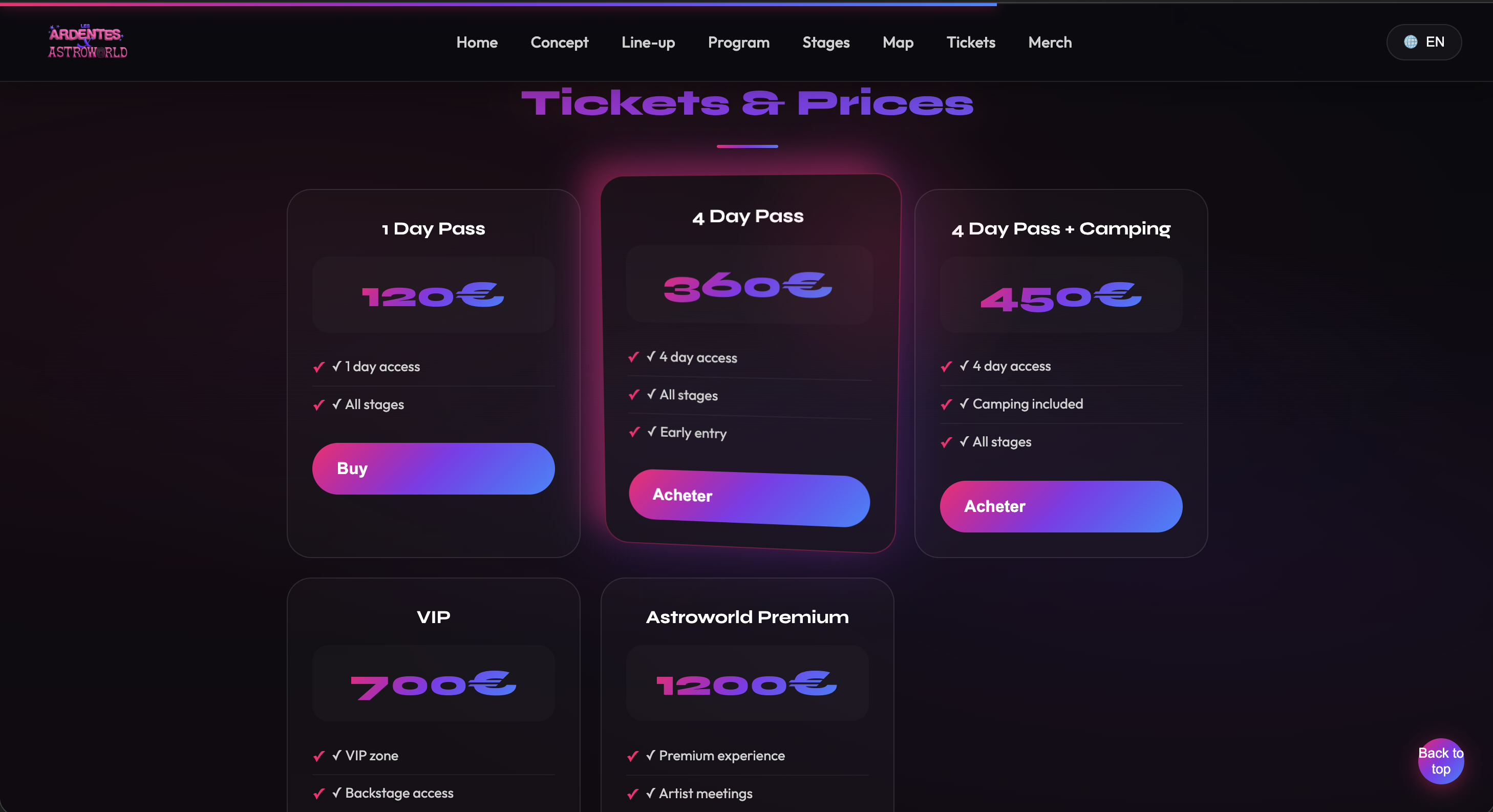 Festival - Vue secondaire